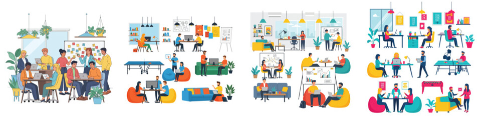Modern Office Collaboration and Teamwork