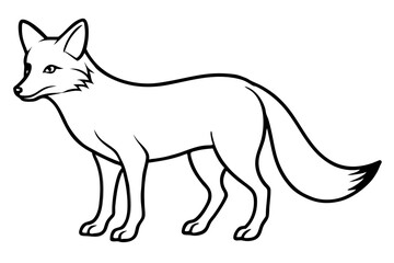 Minimalist Fox Vector