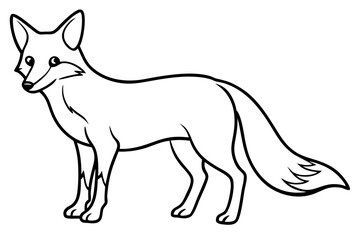 Minimalist Fox Vector
