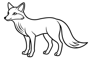 Minimalist Fox Vector
