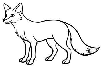 Minimalist Fox Vector