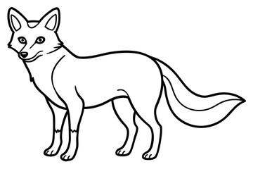 Minimalist Fox Vector