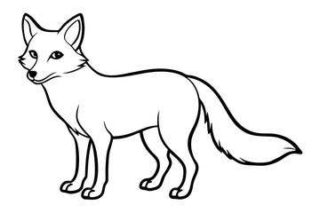 Minimalist Fox Vector