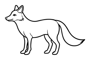 Minimalist Fox Vector
