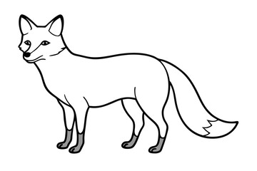 Minimalist Fox Vector