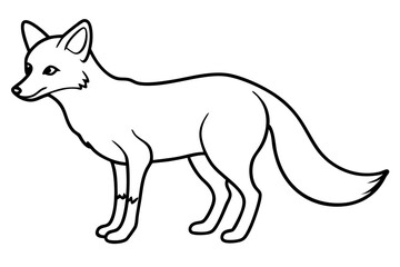 Minimalist Fox Vector