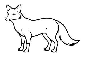 Minimalist Fox Vector