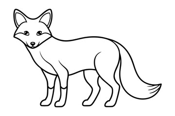 Minimalist Fox Vector