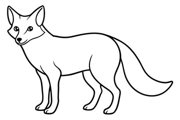 Minimalist Fox Vector