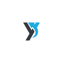 Abstract Y Letter Logo with Dynamic Arrow, Vector Identity for Fast-Growing Companies.