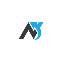 Abstract N Letter Logo with Dynamic Arrow, Vector Identity for Fast-Growing Companies.
