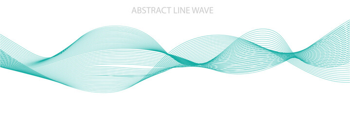 Abstract line wave background. Technology abstract lines on white background. Undulate Grey Wave Swirl, frequency sound wave, twisted curve lines with blend effect vector illustration in eps 10.