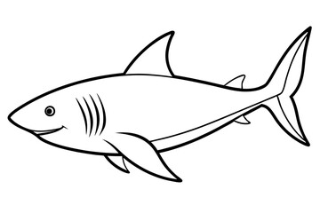 Minimalist Shark Vector