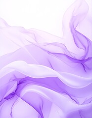 Obraz premium A swirling plume of vibrant purple smoke gracefully billows against a pristine white background, creating a striking contrast and an ethereal atmosphere.
