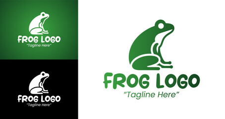 Elegant Frog Logo for Professional Branding and Business Identity