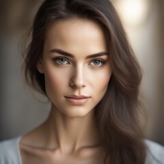 Fototapeta premium Graceful Portrait with Radiant Eyes