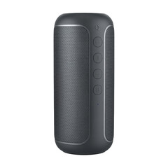 Obraz premium Bluetooth Speaker PNG without background – vertical matte mesh speaker isolated