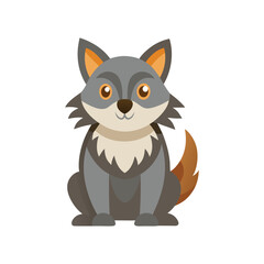 Obraz premium Minimal wildlife icon vector illustration isolated on white background 