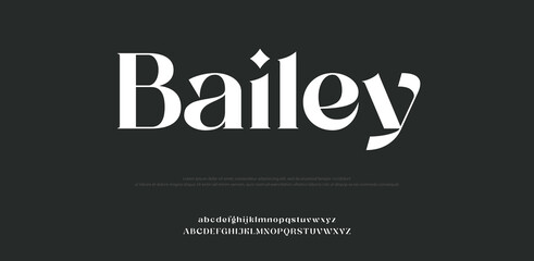 Bailey modern creative minimal alphabet small letter logo design