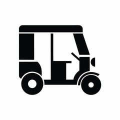 Tricycle icon silhouette vector illustration