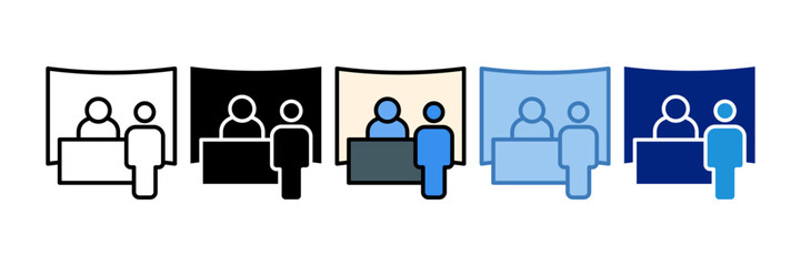 Trade Show Icon Element For Design