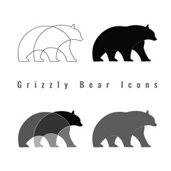 Grizzly Bear Icons.eps