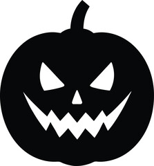 halloween pumpkin isolated on white