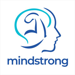 Mind Strong Logo – Mental Health, Brain Power, and Wellness