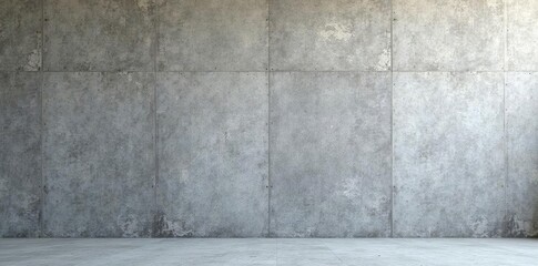 Raw, unadorned gray concrete wall Texture emphasizes formwork lines , backdrop, grunge, building material