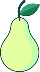 minimalist pear shape illustration (1).eps