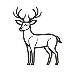 Fototapeta premium deer vector illustration