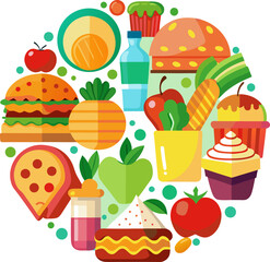 set of different types of food cartoon vector illu (1).eps