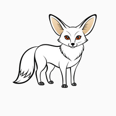 vector illustration of a Fox