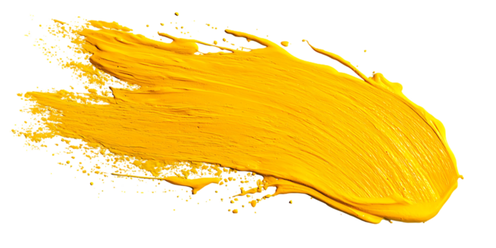 Abstract yellow paint splash, dynamic texture
