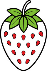 strawberry vector illustration  outline  silhouett (1).eps