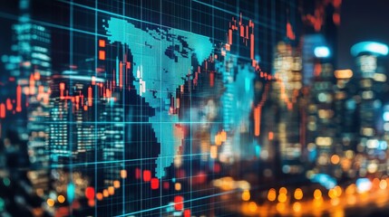 Obraz premium Investigate the impact of global economic events on investment markets. 