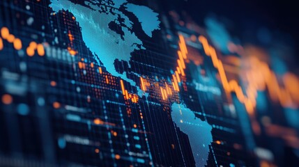 Fototapeta premium Investigate the impact of global economic events on investment markets. 