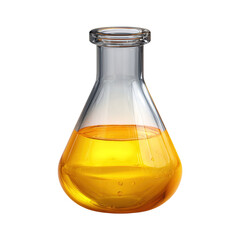 Yellow Liquid Erlenmeyer Flask Science Lab. (1)