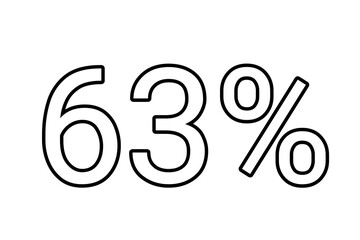 63% percent discount