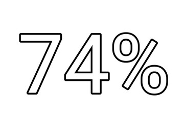 74% percent discount