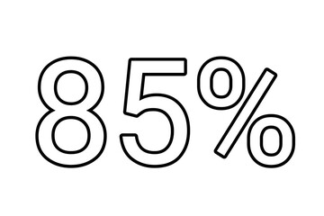 85% percent discount