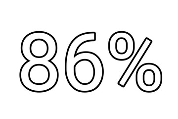 86% percent discount