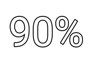 90% percent discount