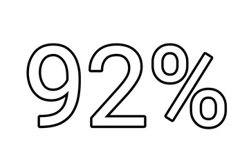 92% percent discount
