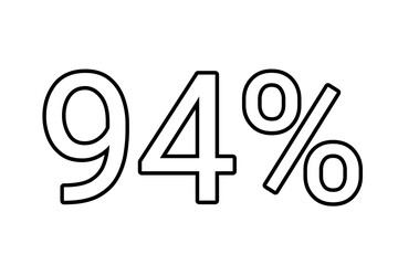 94% percent discount