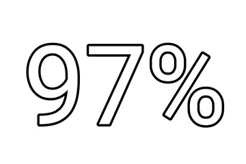 97% percent discount