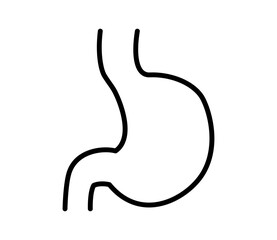 シンプルな胃のアイコンイラスト　ベクター
