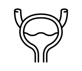 シンプルな膀胱のアイコンイラスト　ベクター
