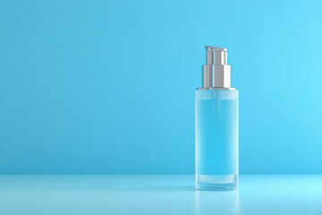 Frosted glass cosmetic bottle mockup