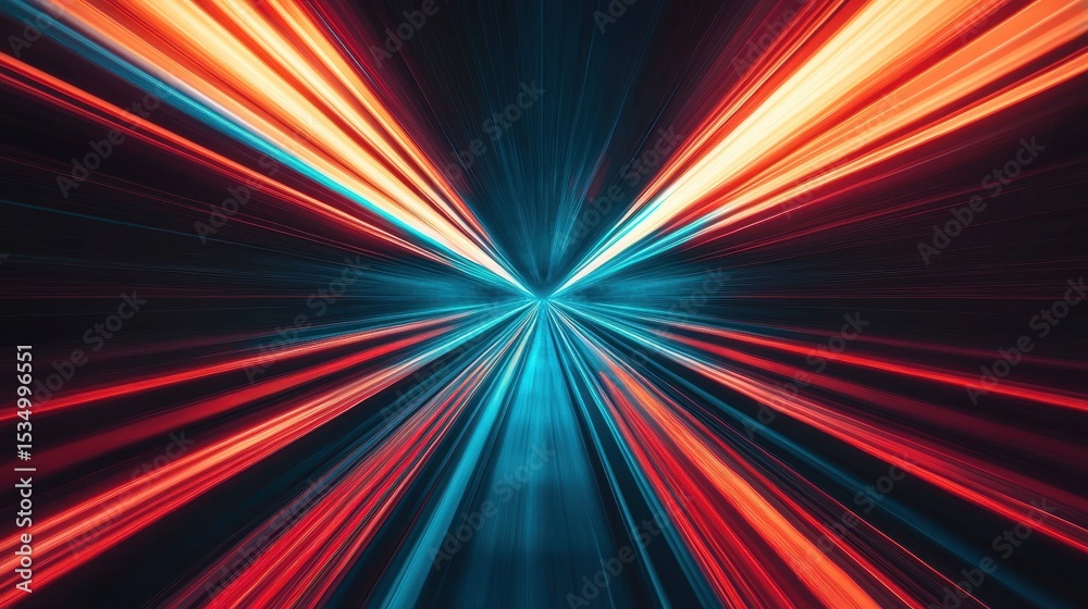 Poster vibrant abstract light rays in dynamic motion creating a stunning colorful background effect